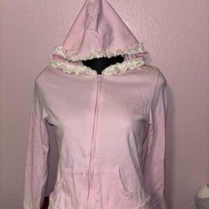 Liz Lisa Whimsical Pink Lace Hoodie - Coquette Fairycore Kawaii J-Fashion Size S